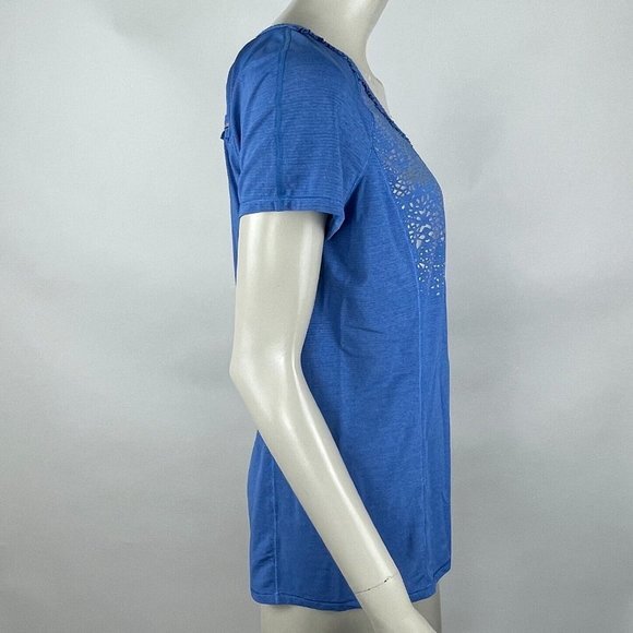 Lululemon Run Wild Short Sleeve Tech Women 10 EUC Stretch Ruffle Pocket Gum Run - Picture 5 of 11